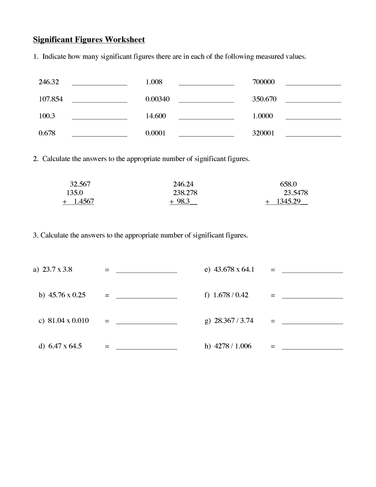 Worksheet Sig Fig 20 20 20 - Significant Figures Worksheet Indicate With Regard To Significant Figures Worksheet Answers