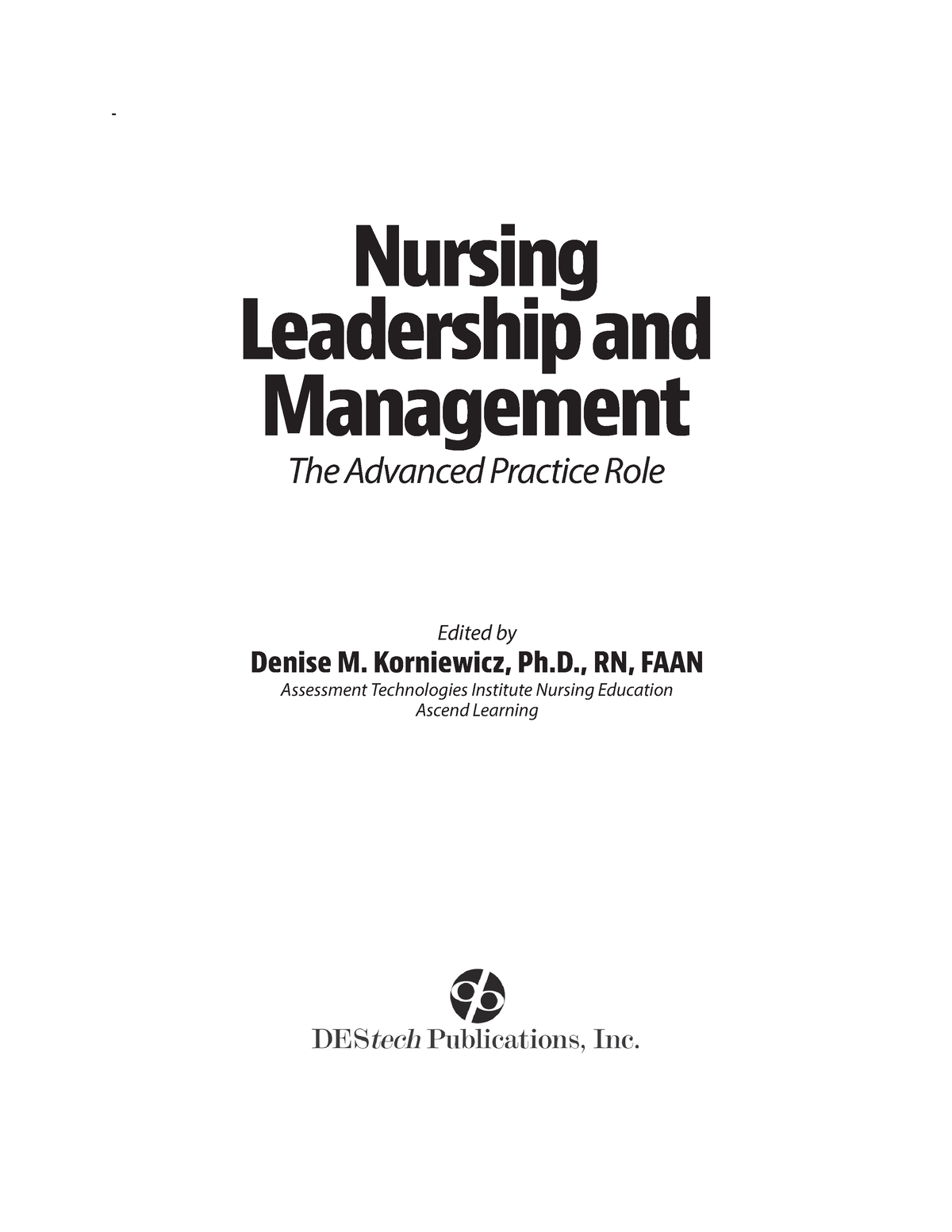 Nursing Leadership Merged File Final - Nursing Leadership And ...