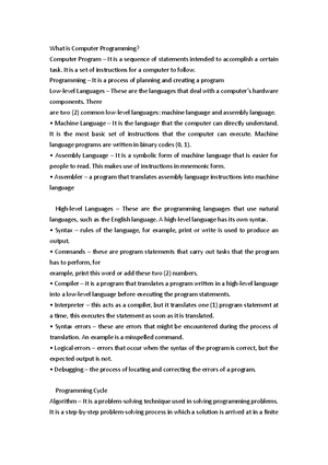 JAVA Environment - JAVA ENVIRONMENT IT COMPUTER PROGRAMMING 01 JAVA – A ...