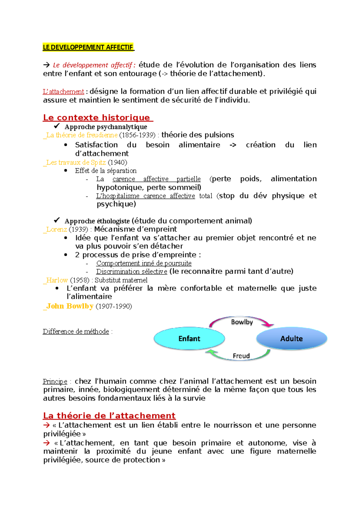 LE Developpement Affectif - LE DEVELOPPEMENT AFFECTIF Le développement ...