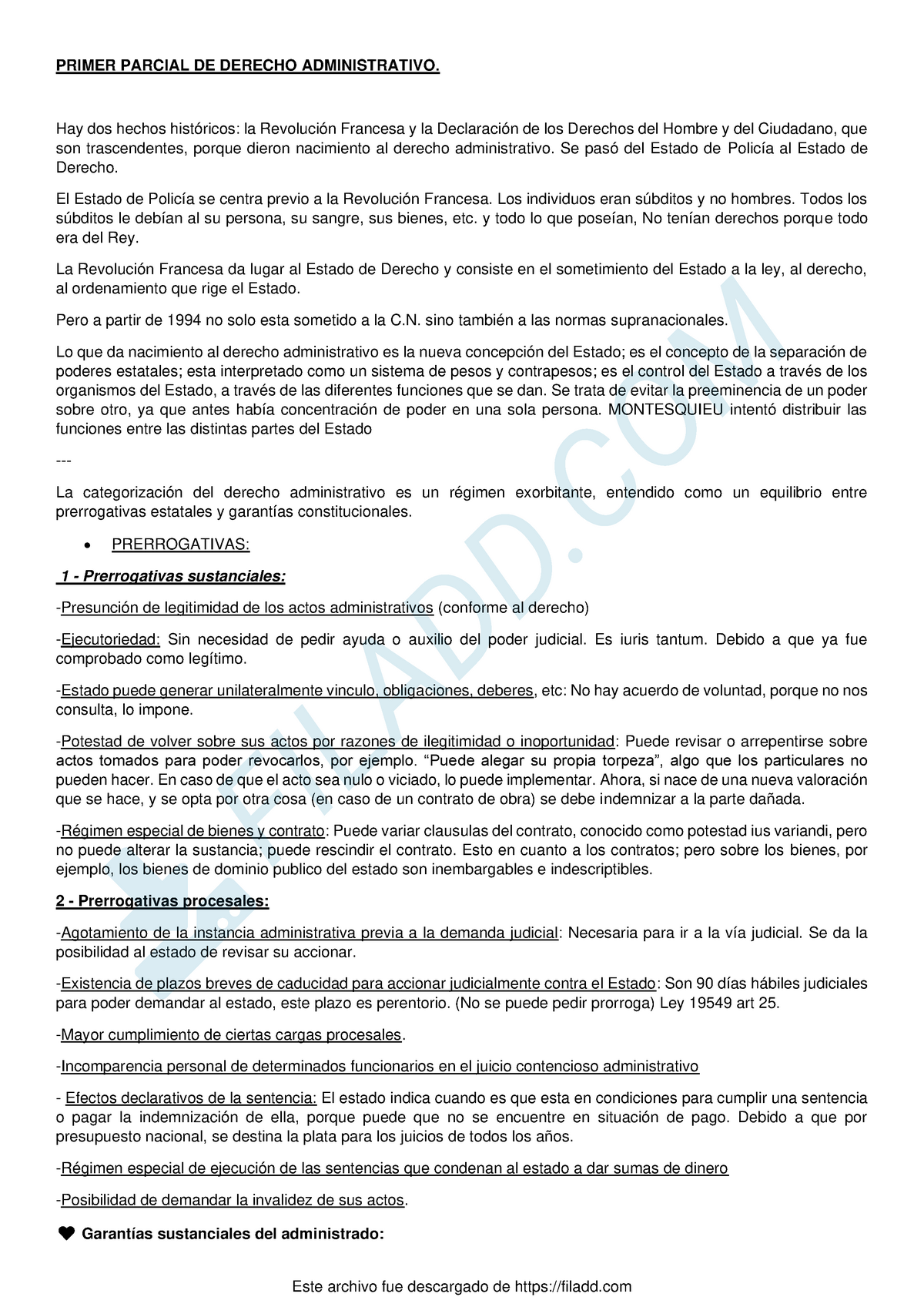 Resumen Primer Parcial De Derecho Constitucional - PRIMER PARCIAL DE ...