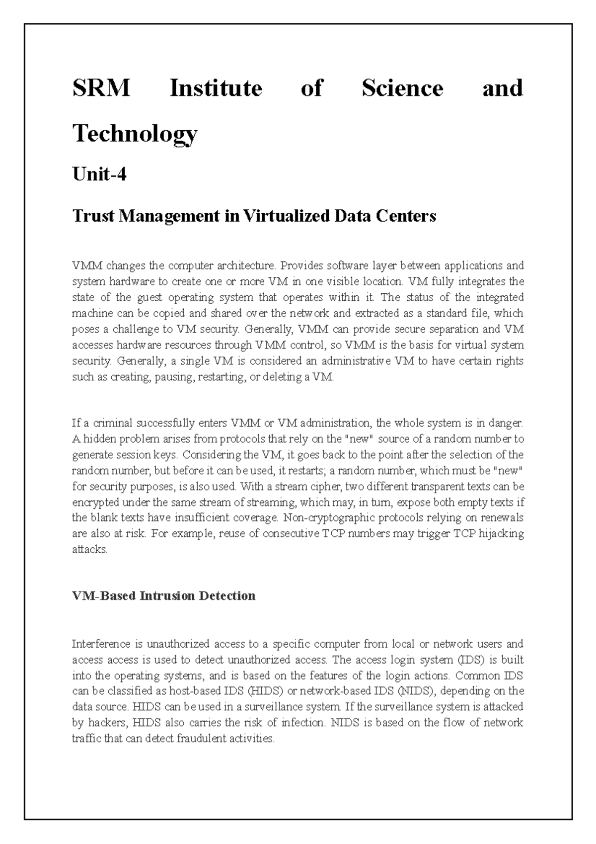 thesis unit trust management