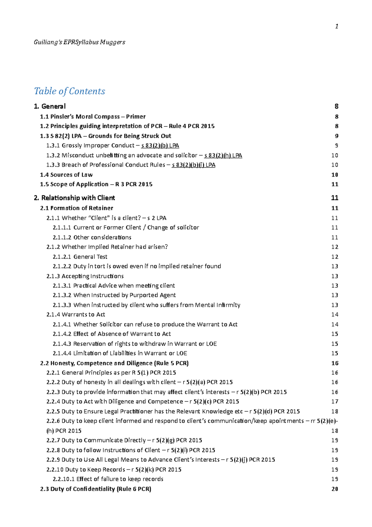 Ethics And Professional Responsibility (Part B) - Guiliang’s ...