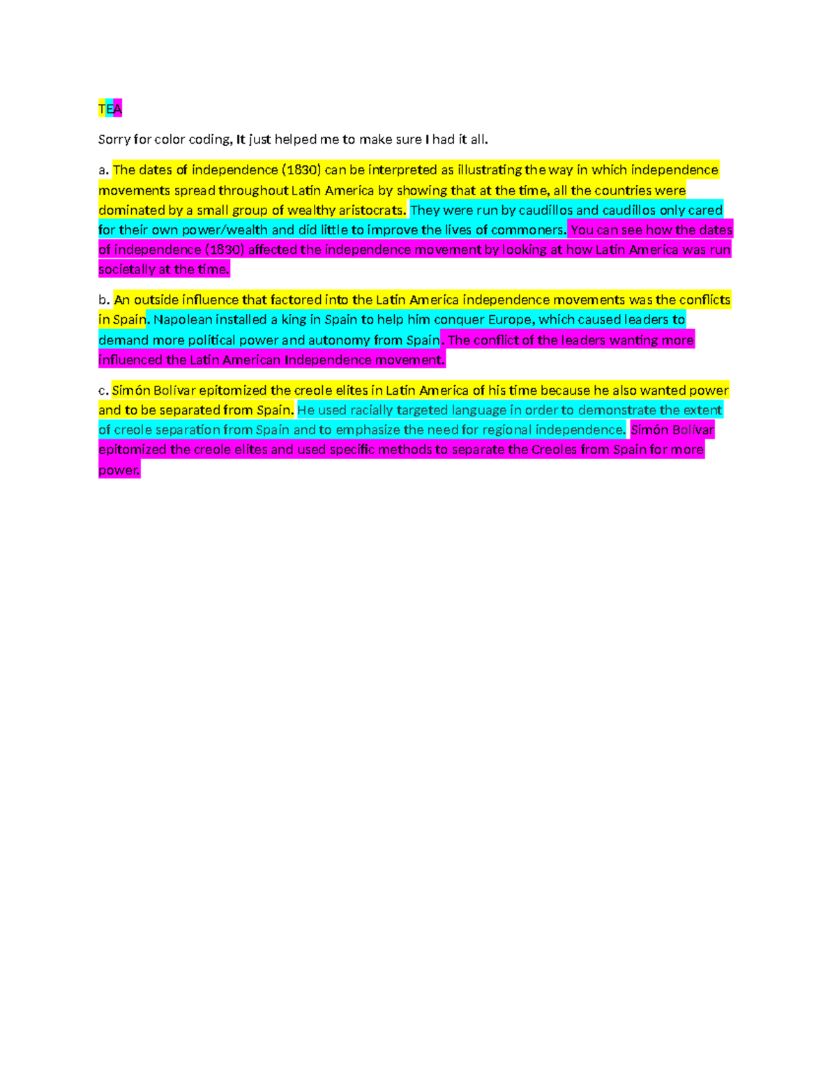SAQ1 SAQ Ex AP World TEA Sorry For Color Coding It Just Helped Me saq1-saq-ex-ap-world-tea-sorry-for-color-coding-it-just-helped-me