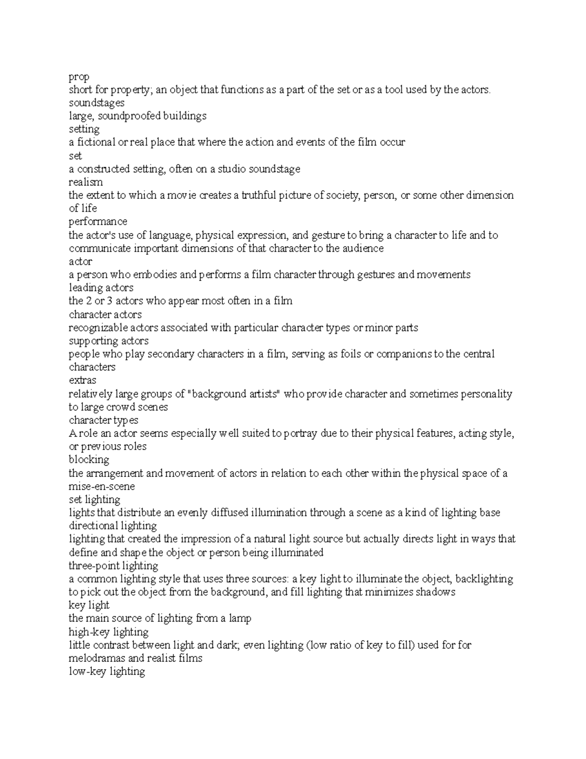 Fil 2 notes prop short for property; an object that functions as a