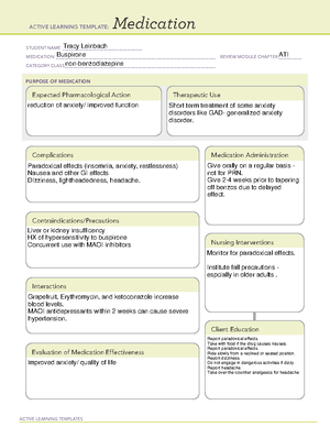 Clopidogrel - Med card - ACTIVE LEARNING TEMPLATES Medication STUDENT ...