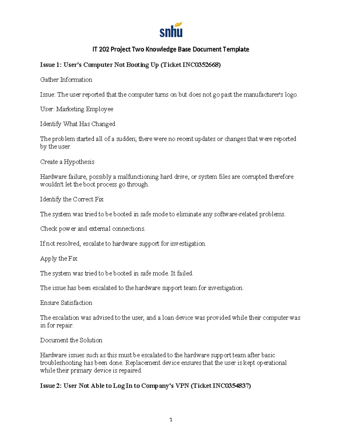 Not for delete - 6-3 prevew - IT 202 Project Two Knowledge Base ...