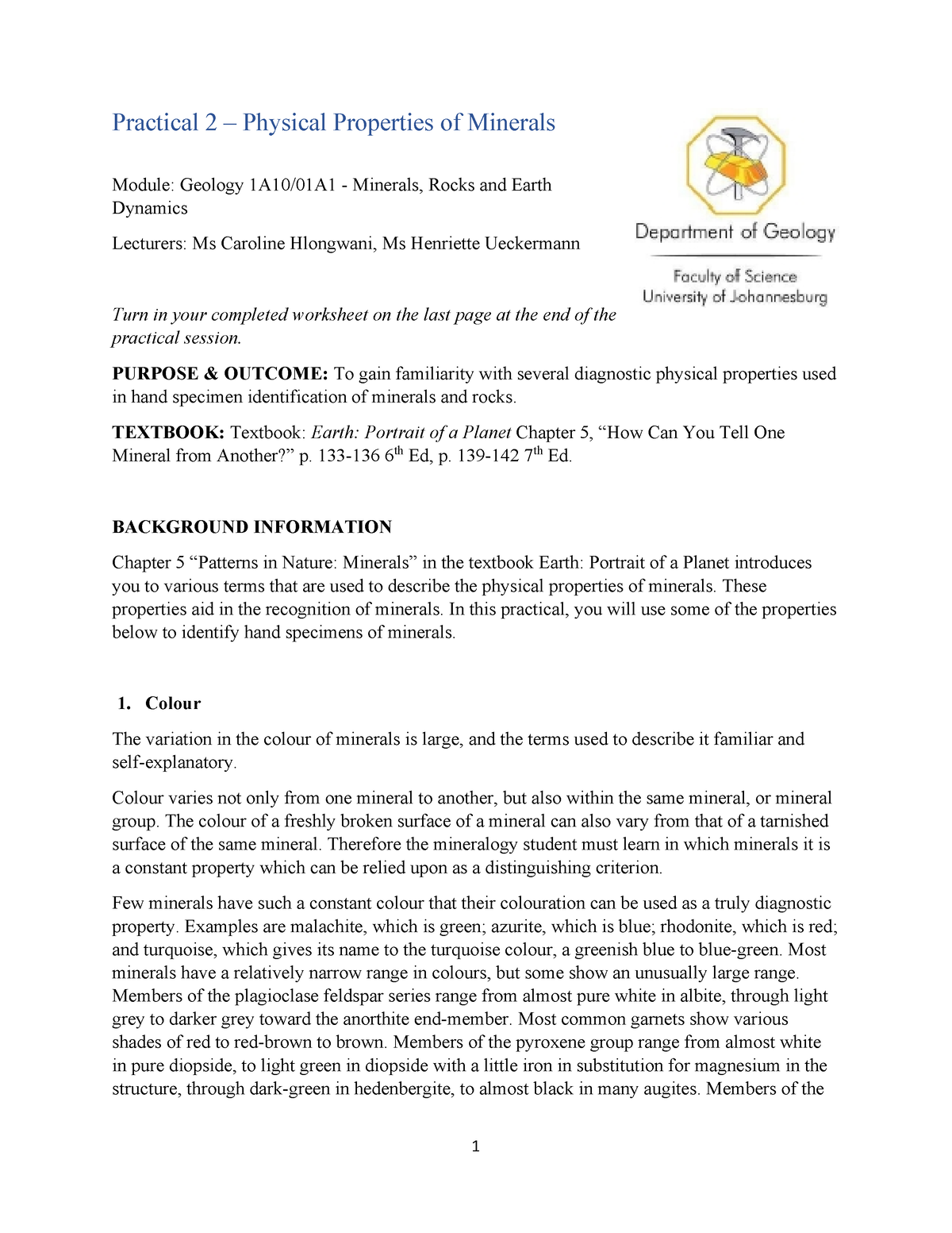 glg1a10-practical-02-physical-properties-of-minerals-practical-2-physical-properties-of