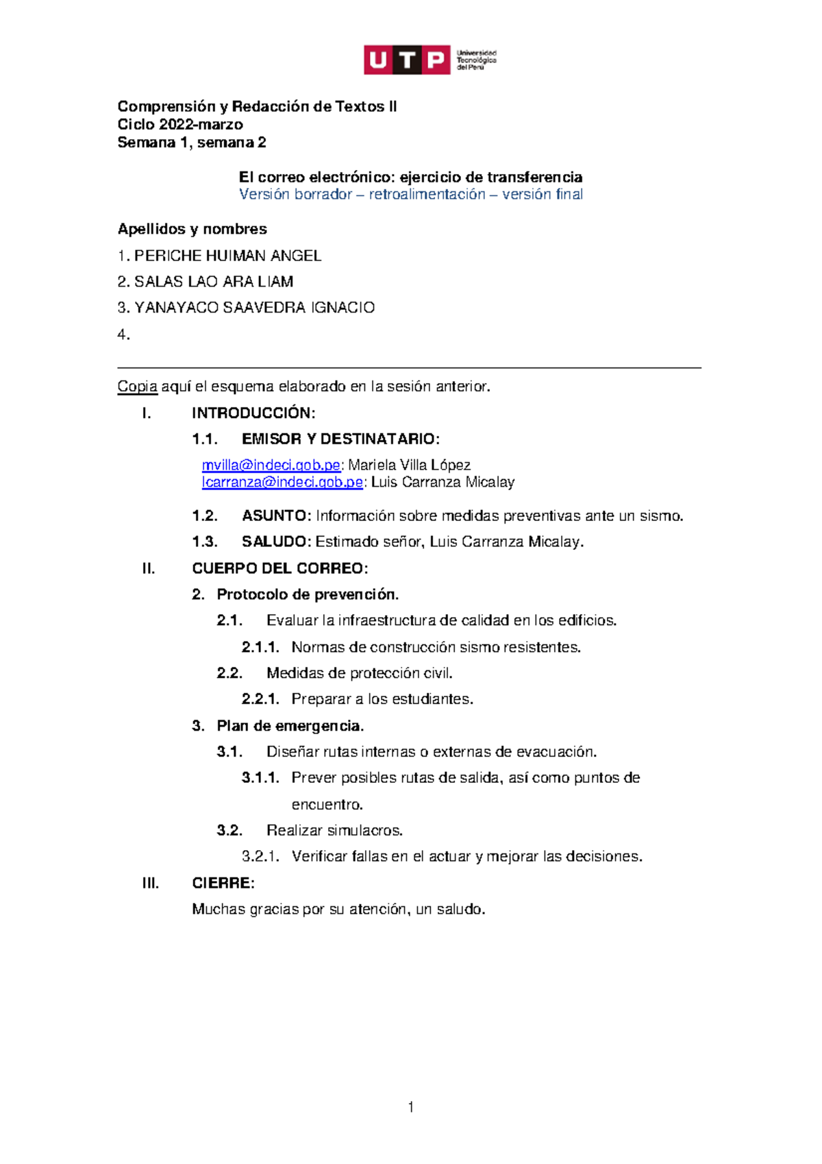 S03. S2 - Tarea Académica 1 (TA1)- Grupo 11 - Comprensión Y Redacción ...