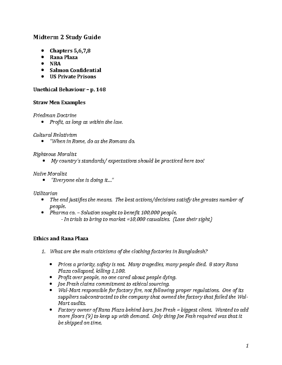 IBUS Midterm 2 Notes - Midterm 2 Study Guide Chapters 5,6,7,8 Rana ...