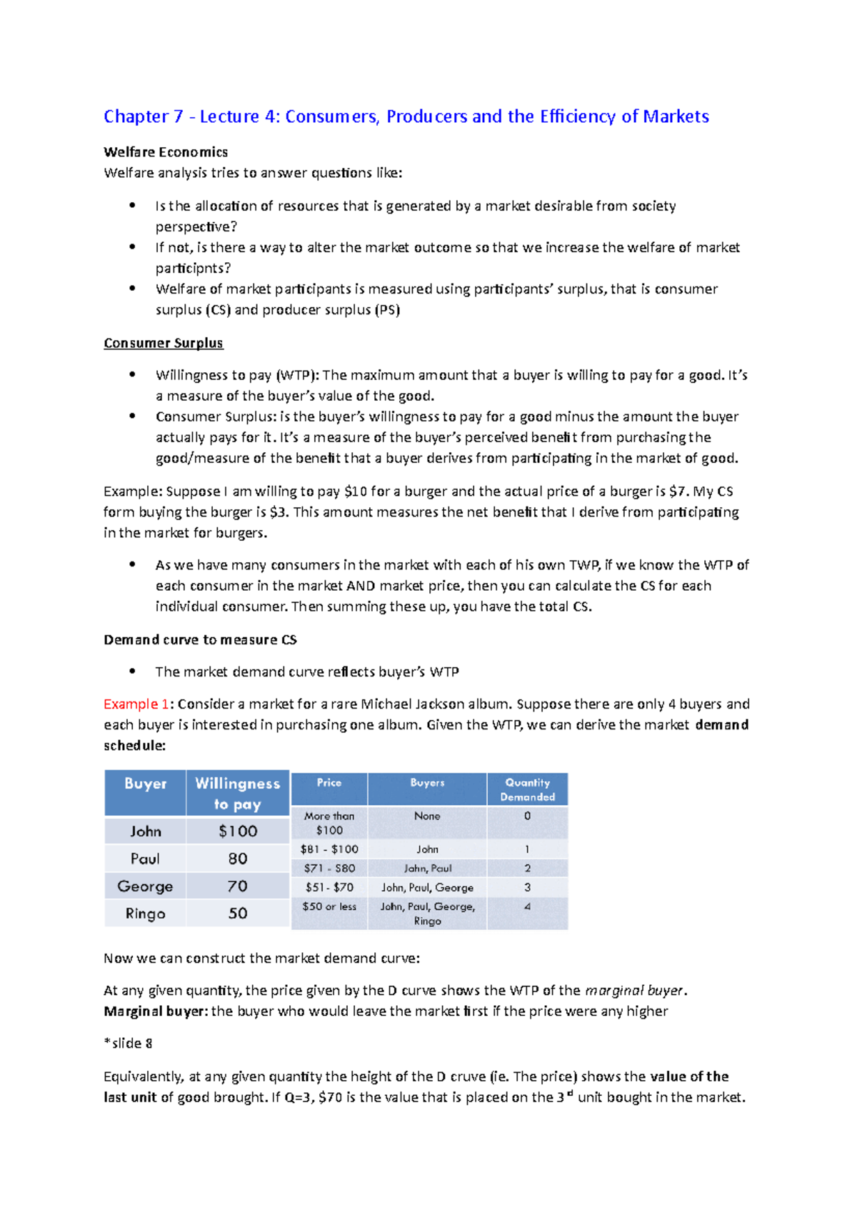 Economics Finals Notes Micro - Chapter 7 - Lecture 4: Consumers ...