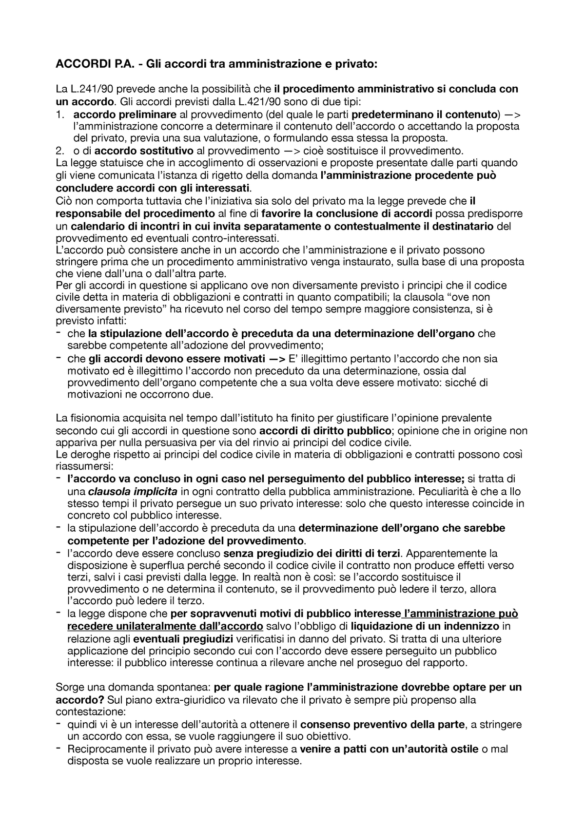 Accordi Pubbliche Amministrazioni - ACCORDI P. - Gli Accordi Tra ...