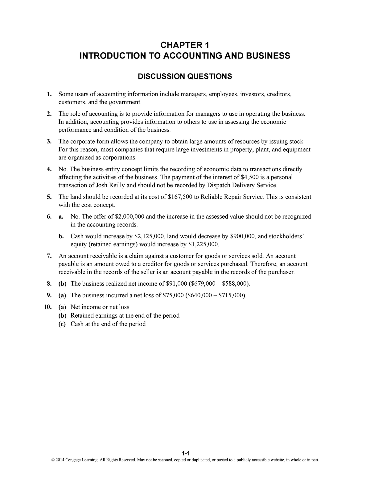 Manual Solution For The Chapter 2 Of Intermediate Accounting - 1. Some ...