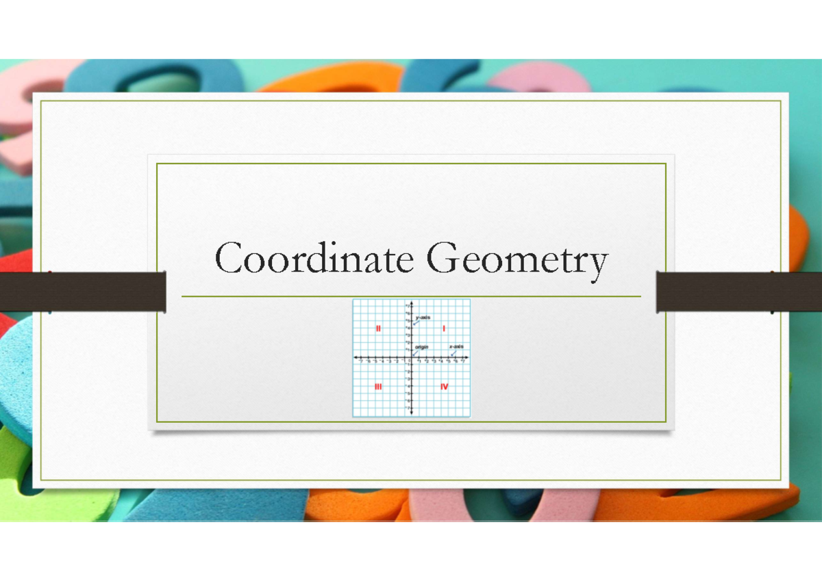 Lesson - Coordinate Geometry (S1-W3) - Coordinate Geometry Lesson ...