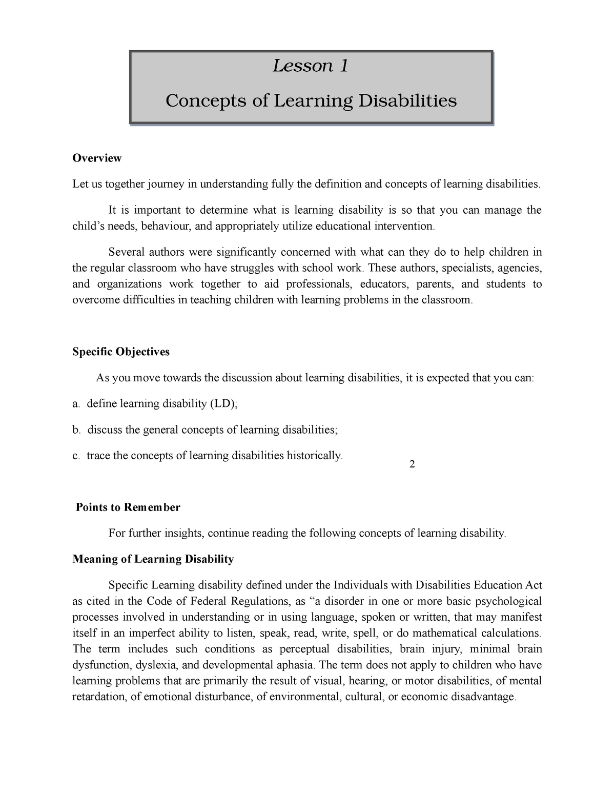 lesson-1-concepts-of-learning-disability-special-education-wmsu