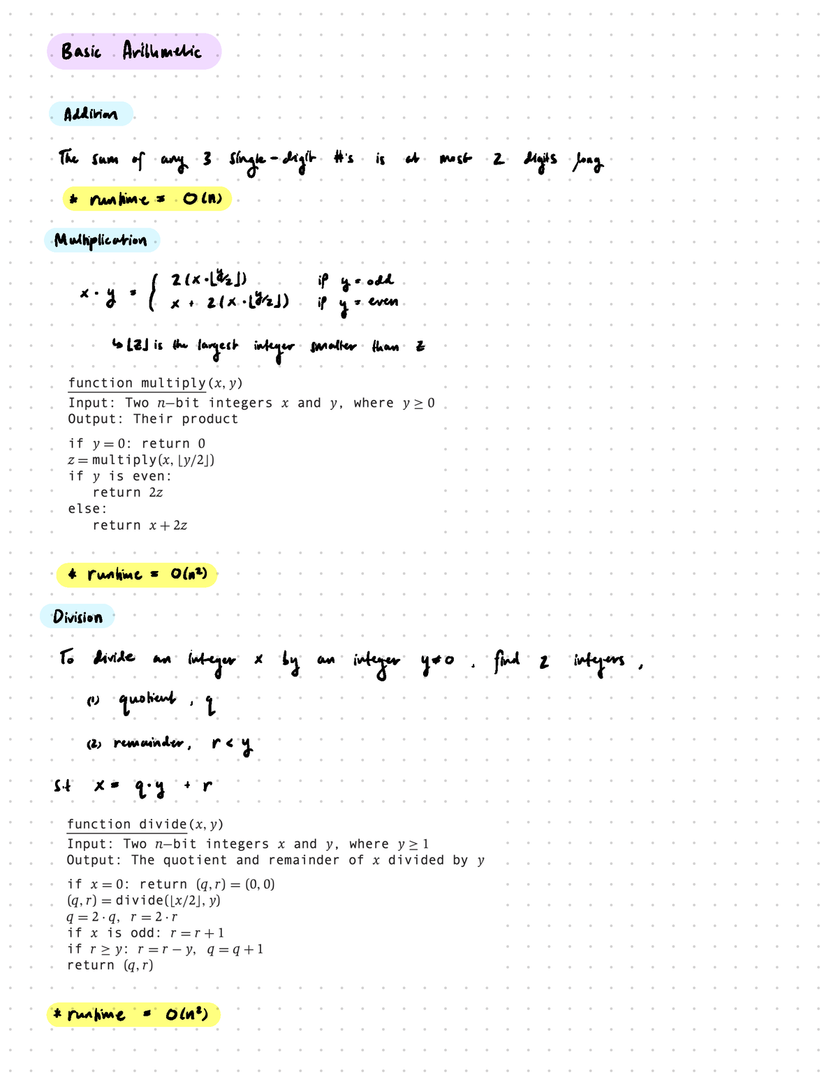 Ch 2 Factoring, Primality, Cryptography - Basic Arithmetic Addition The ...