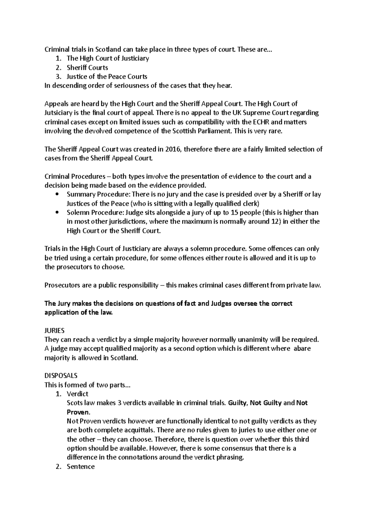 Sheriff Appeal Court Cases 2025