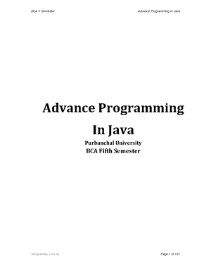 JAVA Programming Notes - JAVA PROGRAMMING [R18A0509] LECTURE NOTES B II ...