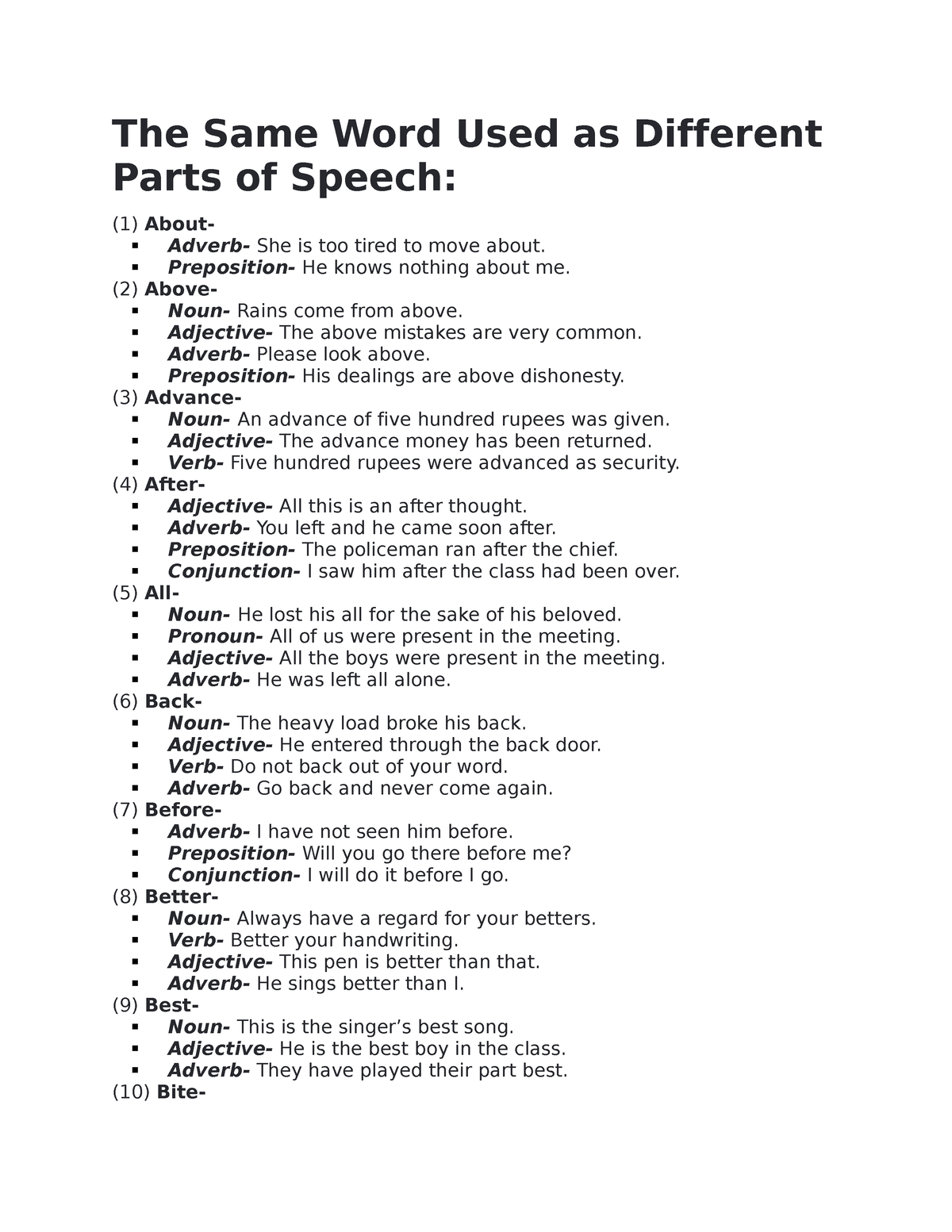 the-same-word-used-as-different-parts-of-speech-the-same-word-used-as