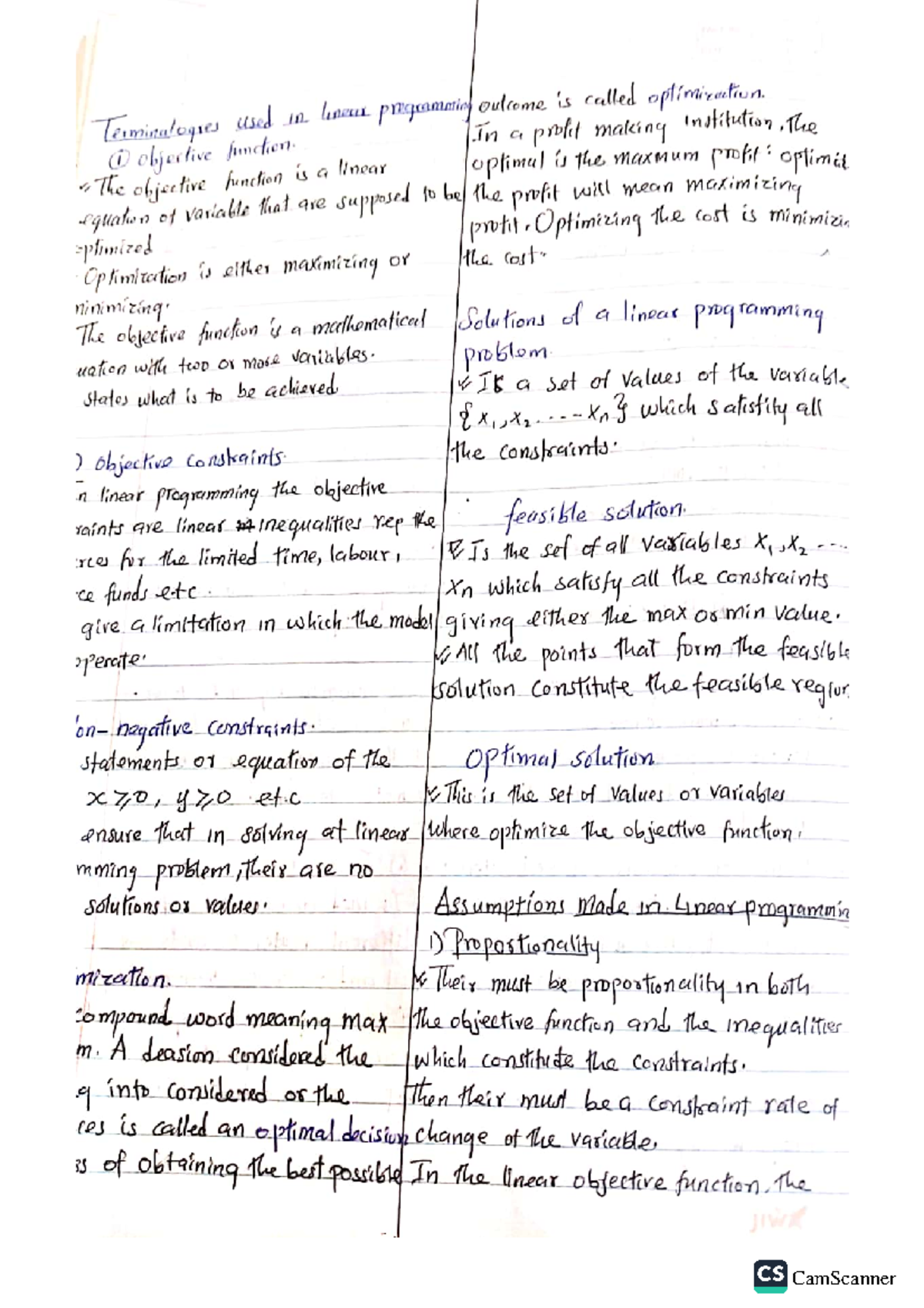 Linear programming - Good for rivision - Linear algebra 2 - Studocu