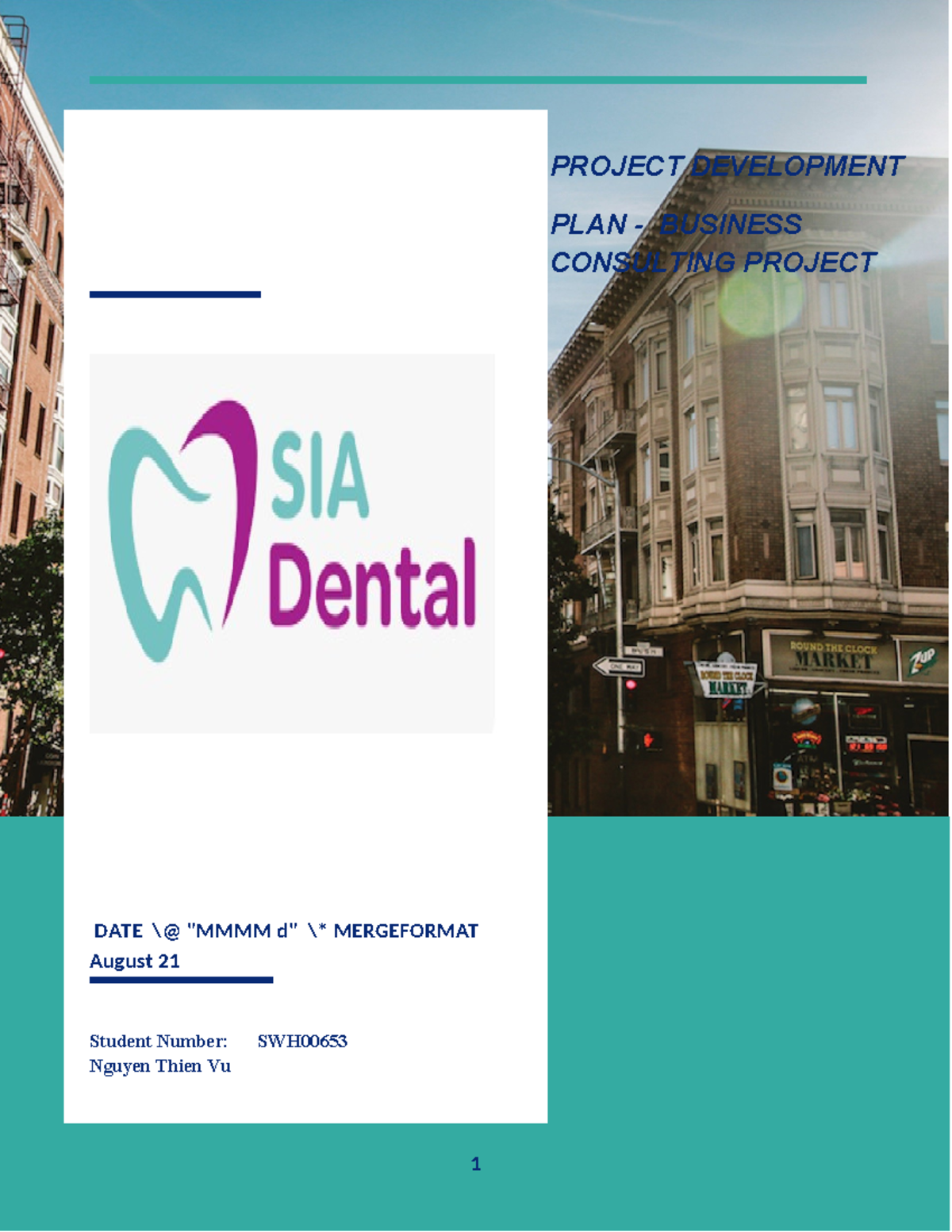 Assignment 1A - Project Development Plan(corrected) - DATE @ 