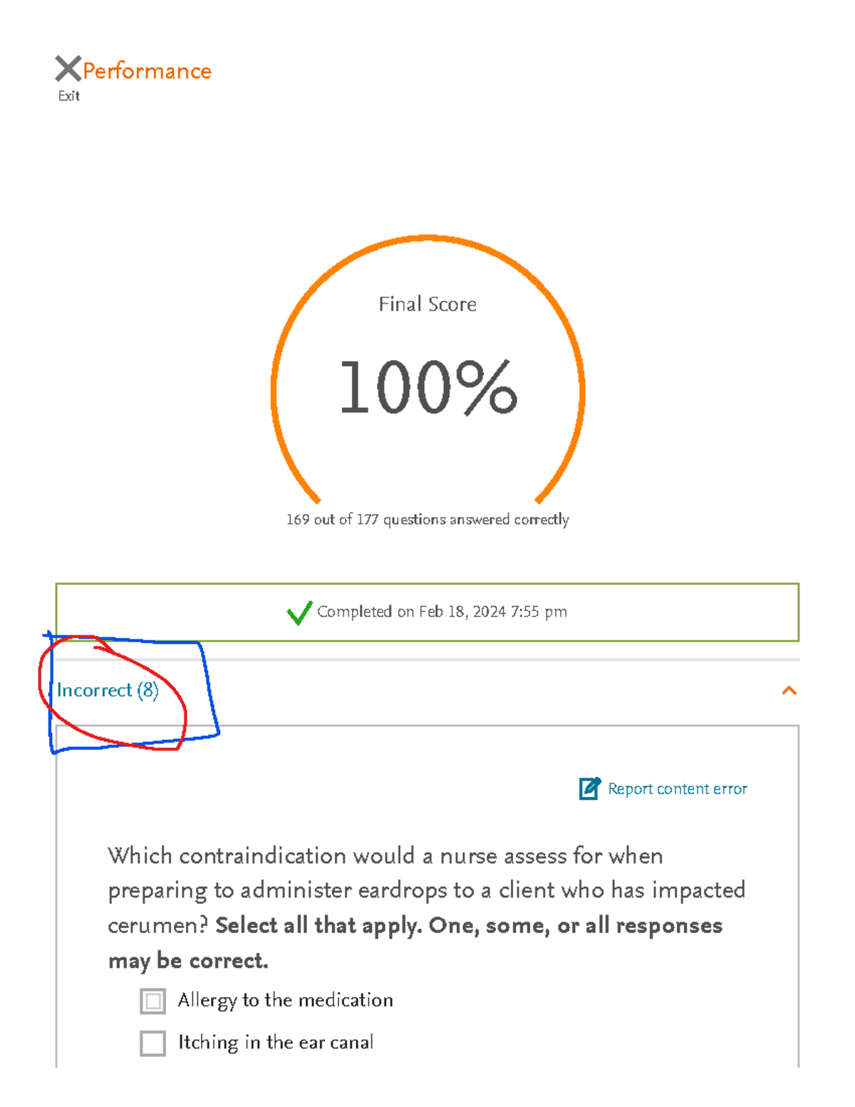 Elsevier Adaptive Quizzing CARE Coordination ALL Answers Exit