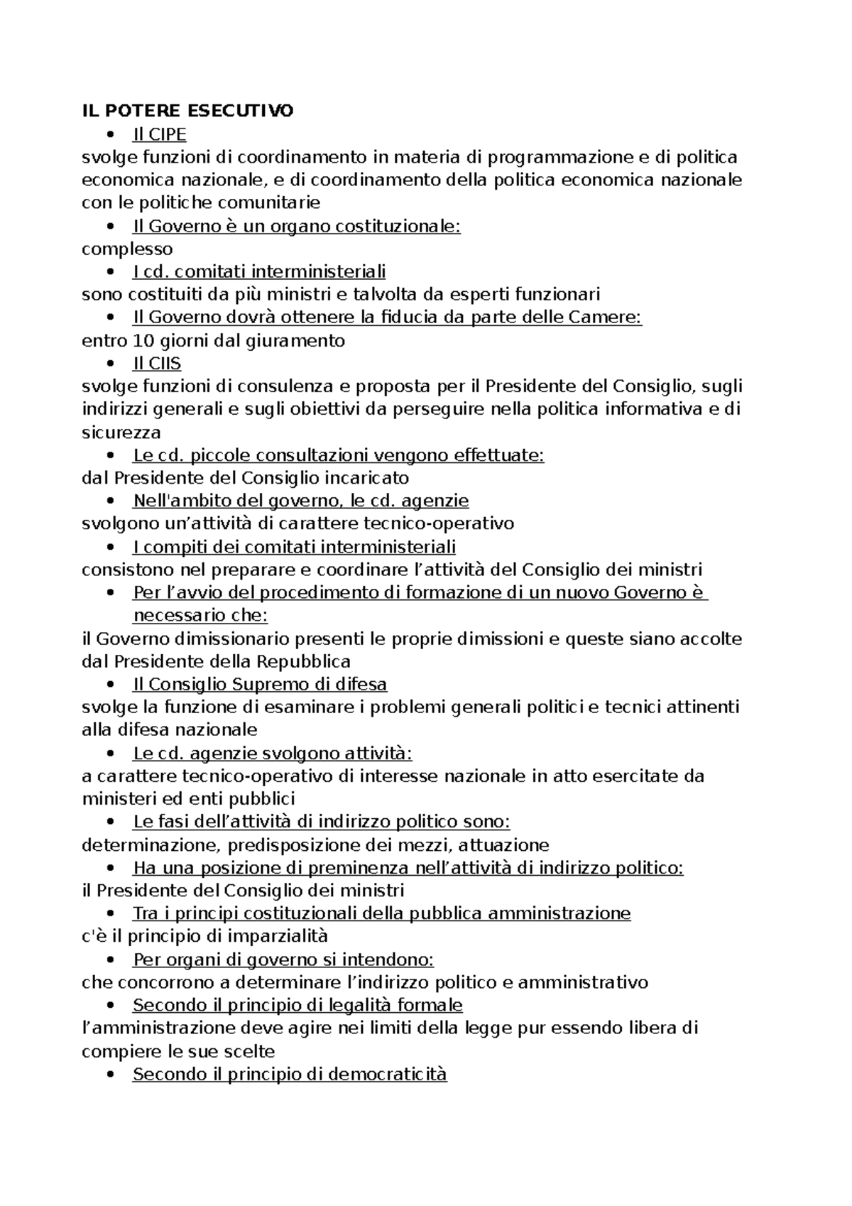 Test argomento Potere Esecutivo IL POTERE ESECUTIVO Il CIPE svolge funzioni di coordinamento Test argomento Potere Esecutivo IL POTERE ESECUTIVO Il CIPE svolge funzioni di coordinamento
