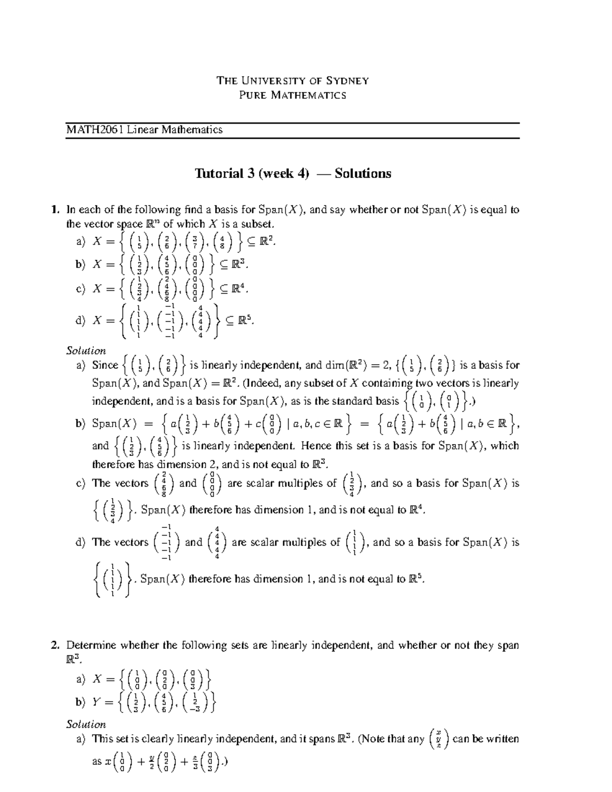 Tut03s - this math2061 tutorial work and answer - THEUNIVERSITY ...