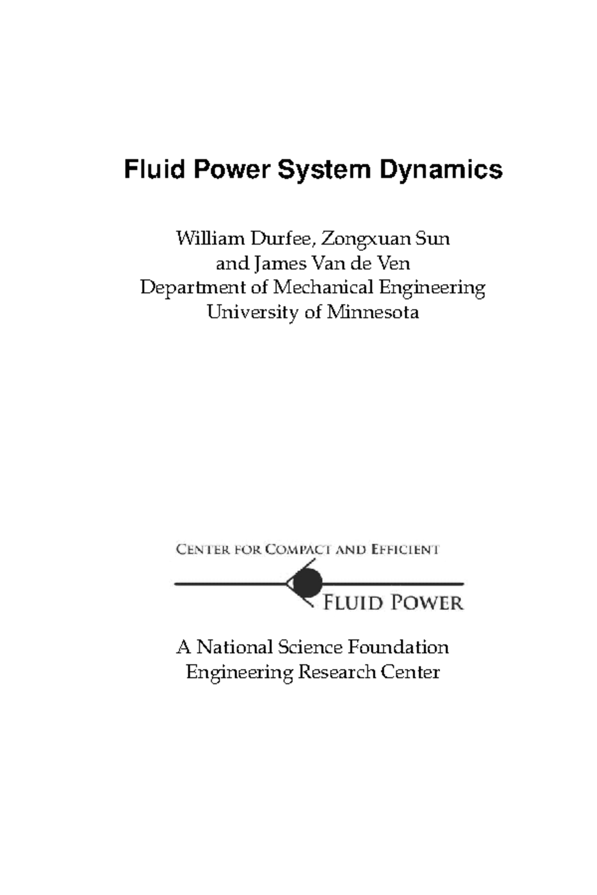 2text book fluidpwr Fluid Power System Dynamics This book was