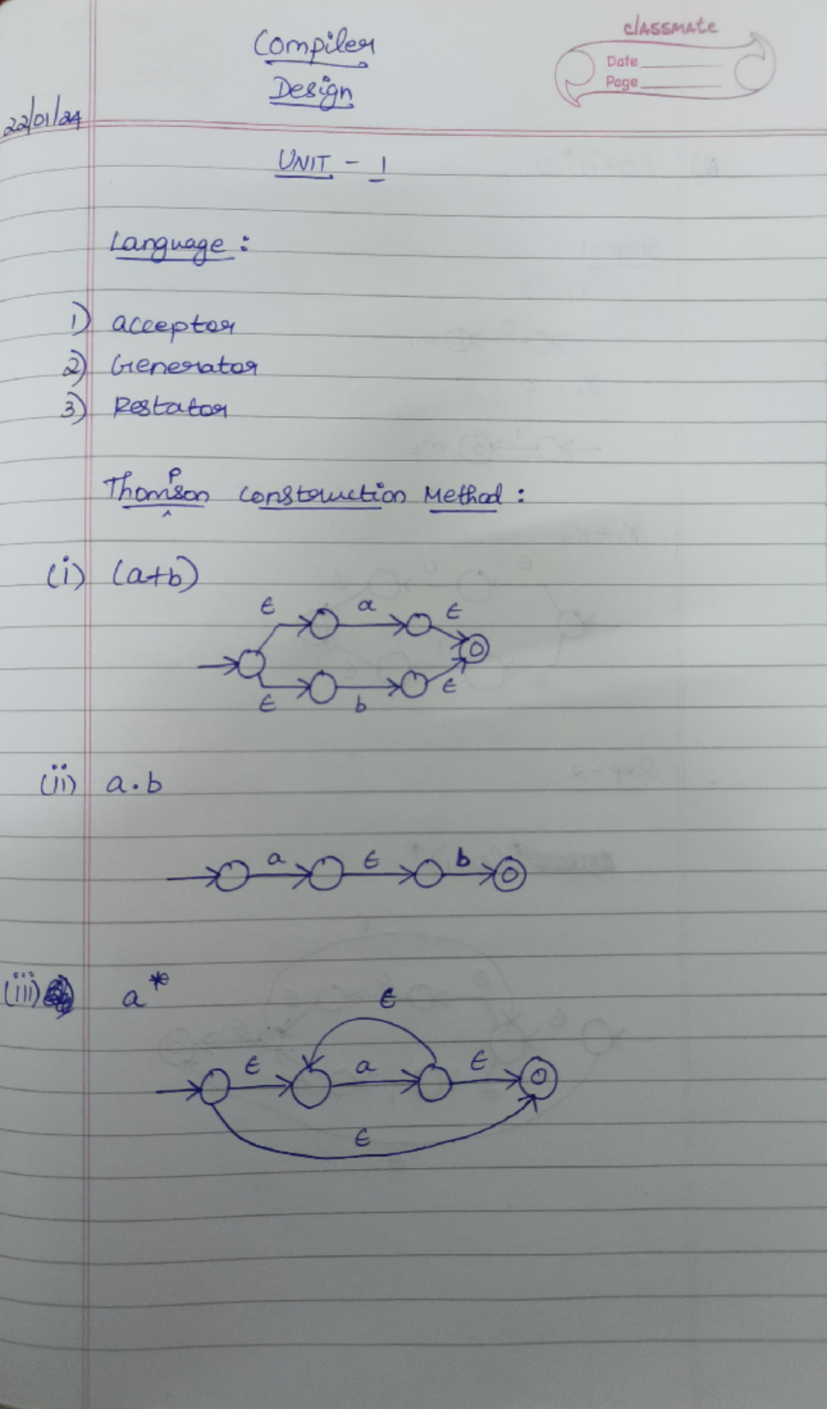 CD Notes 👍 - Useful - Compiler Design - Studocu