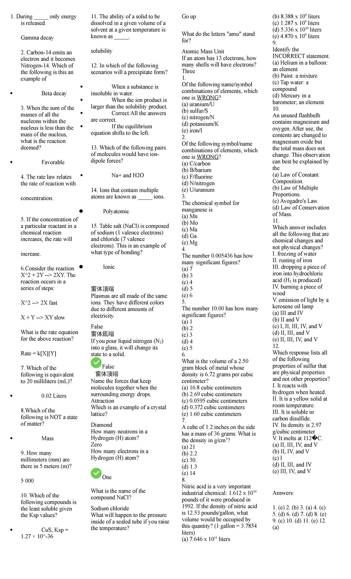 Chem - This is a material for chemistry. You can use it as guide in ...