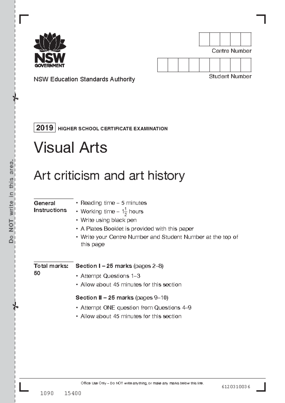 hsc visual arts essay questions