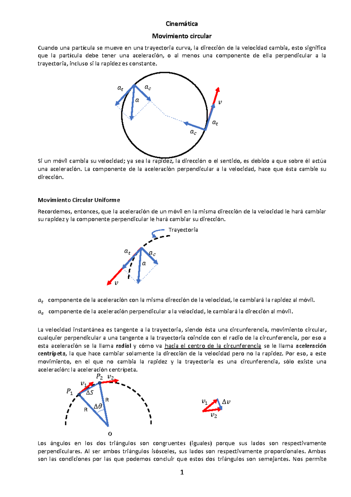 Cinematica 6 - Mov Circular - Cinem·tica Movimiento Circular Cuando Una ...