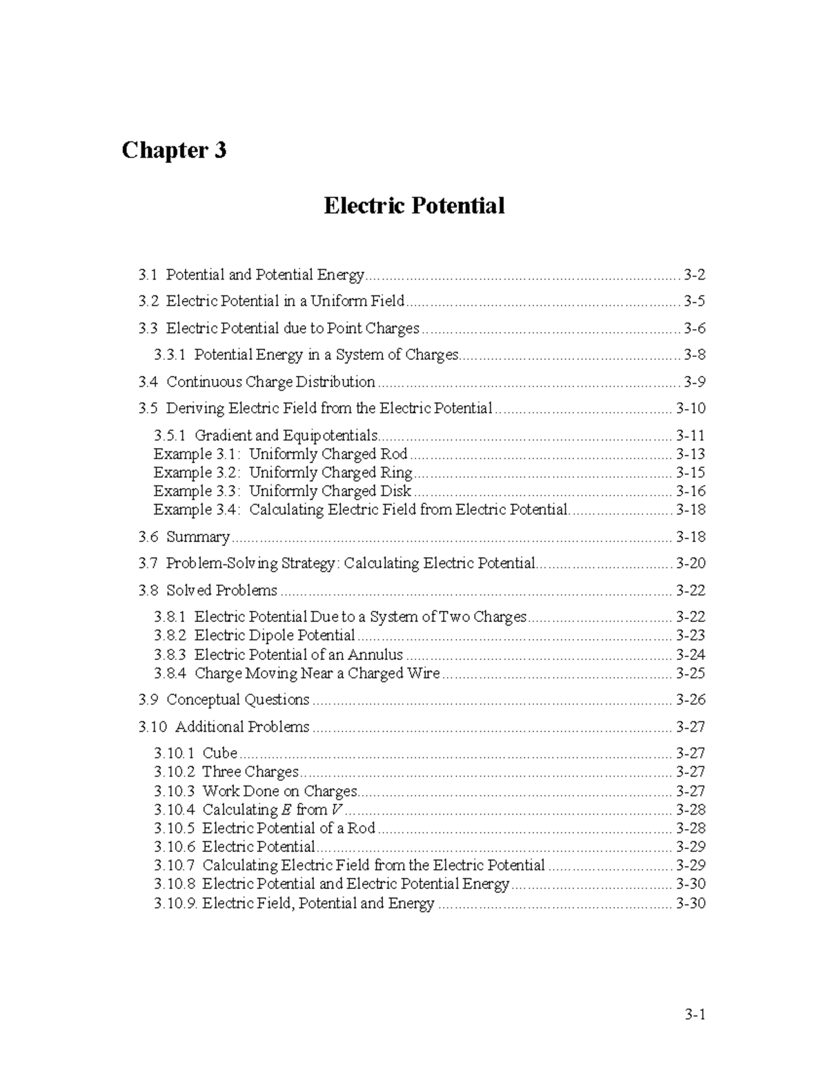 ELEC Potential Phys 51 - Electric Potential Chapter 3 Potential And ...