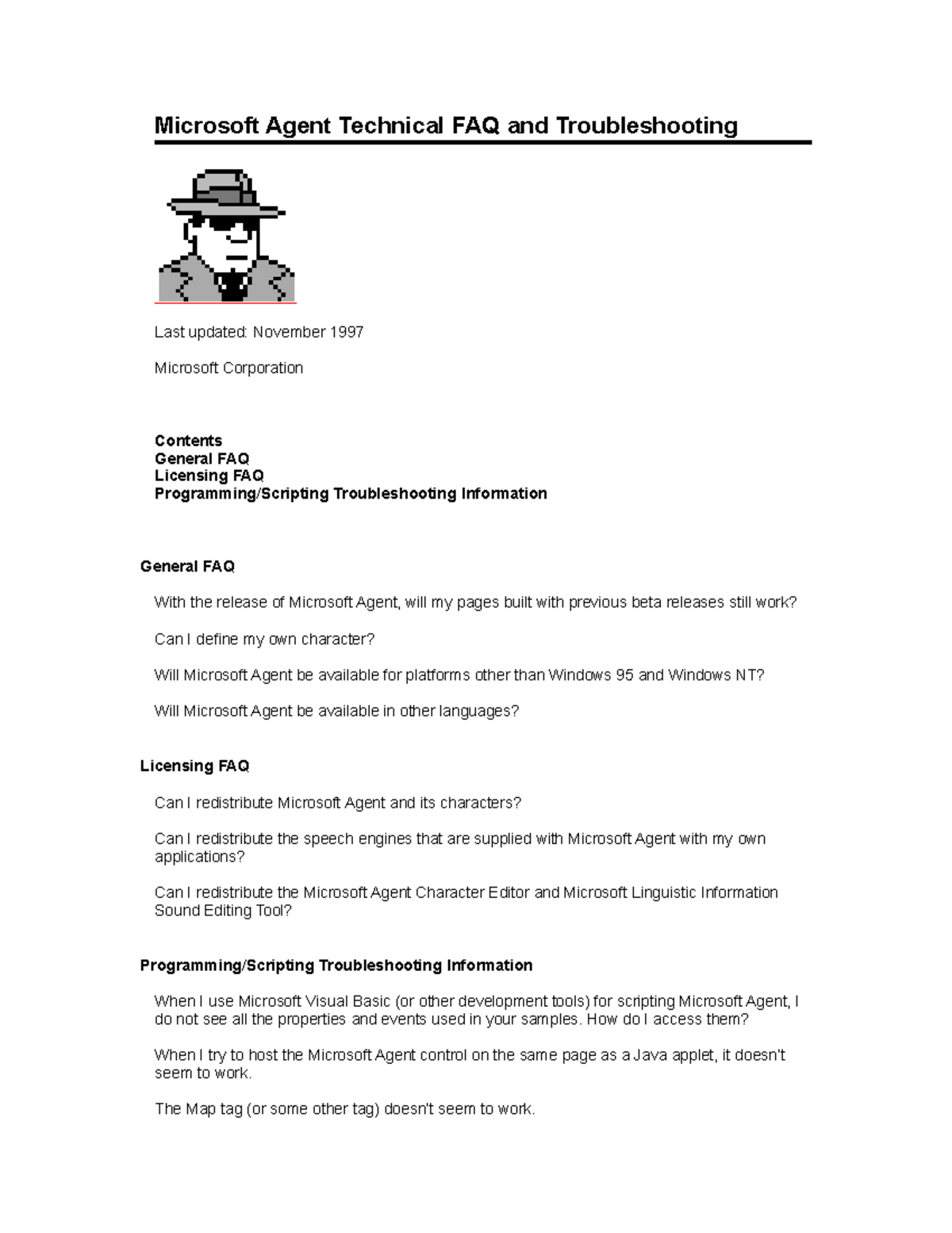 Techfaq - Electronics - Microsoft Agent Technical FAQ and ...