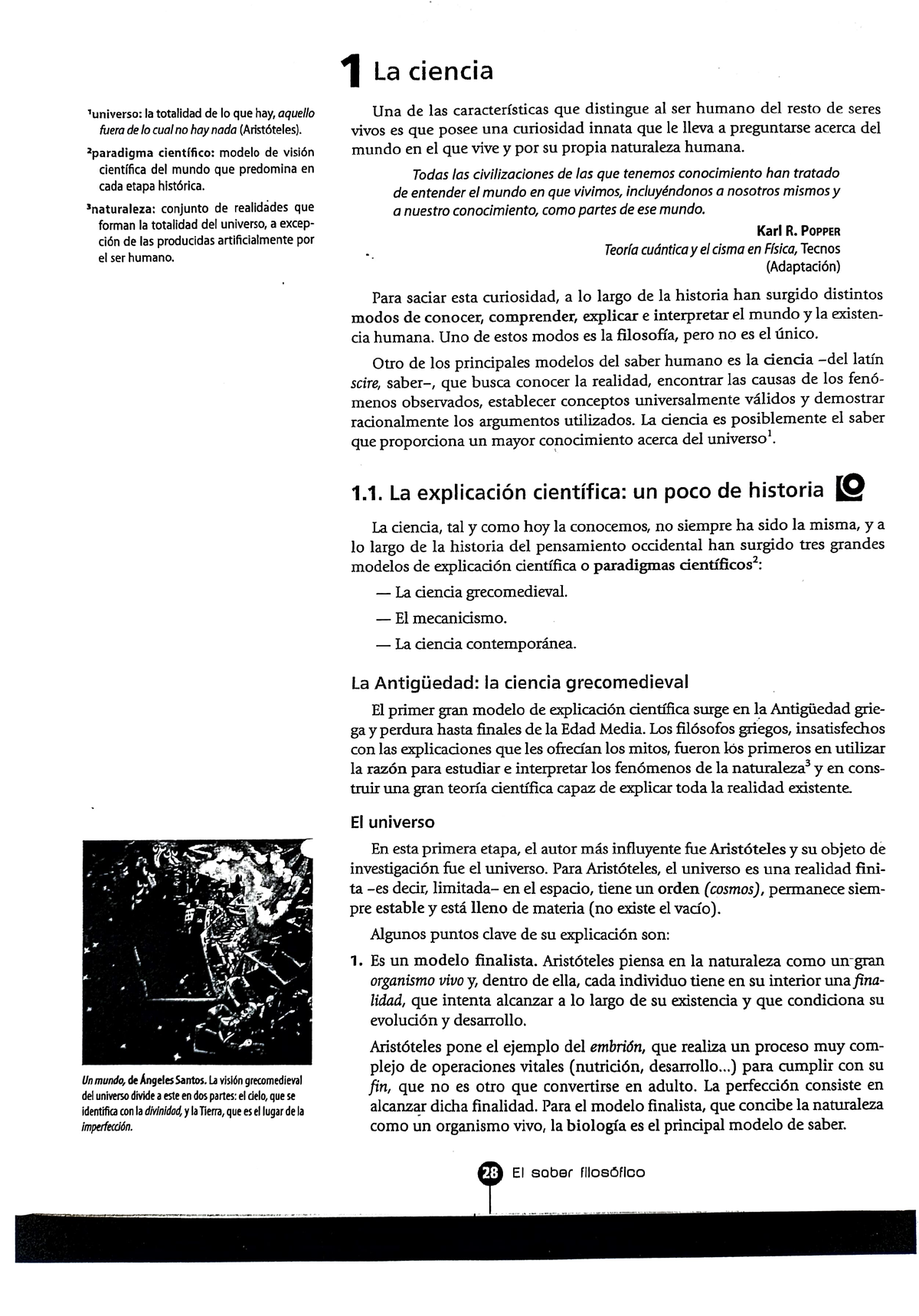 La Ciencia (filosofía 1º BACH) - 1 La Ciencia Universo:la Totalidad De ...