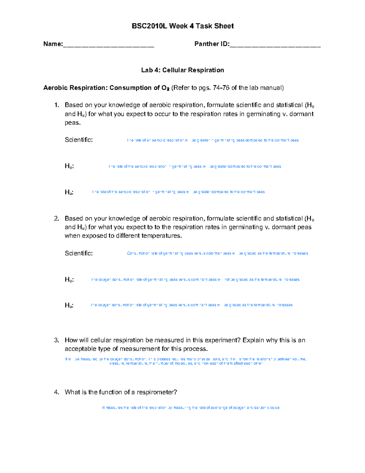Week+4+Task+Sheet+ - Lab sheet based on completion. - BSC2010L Week 4 ...