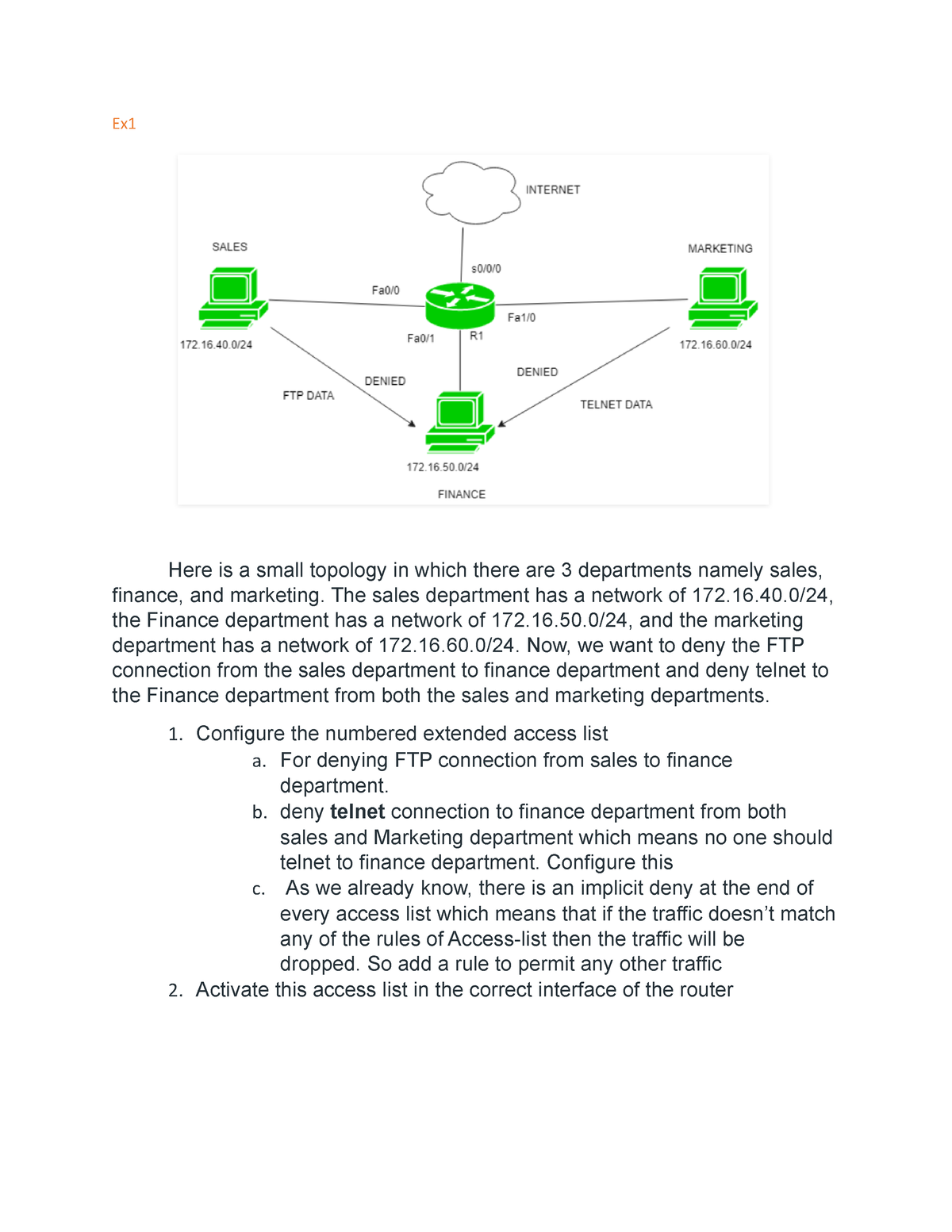 Exercises ACL2 - Cyber Security Course For Connection Of Networks - Ex ...