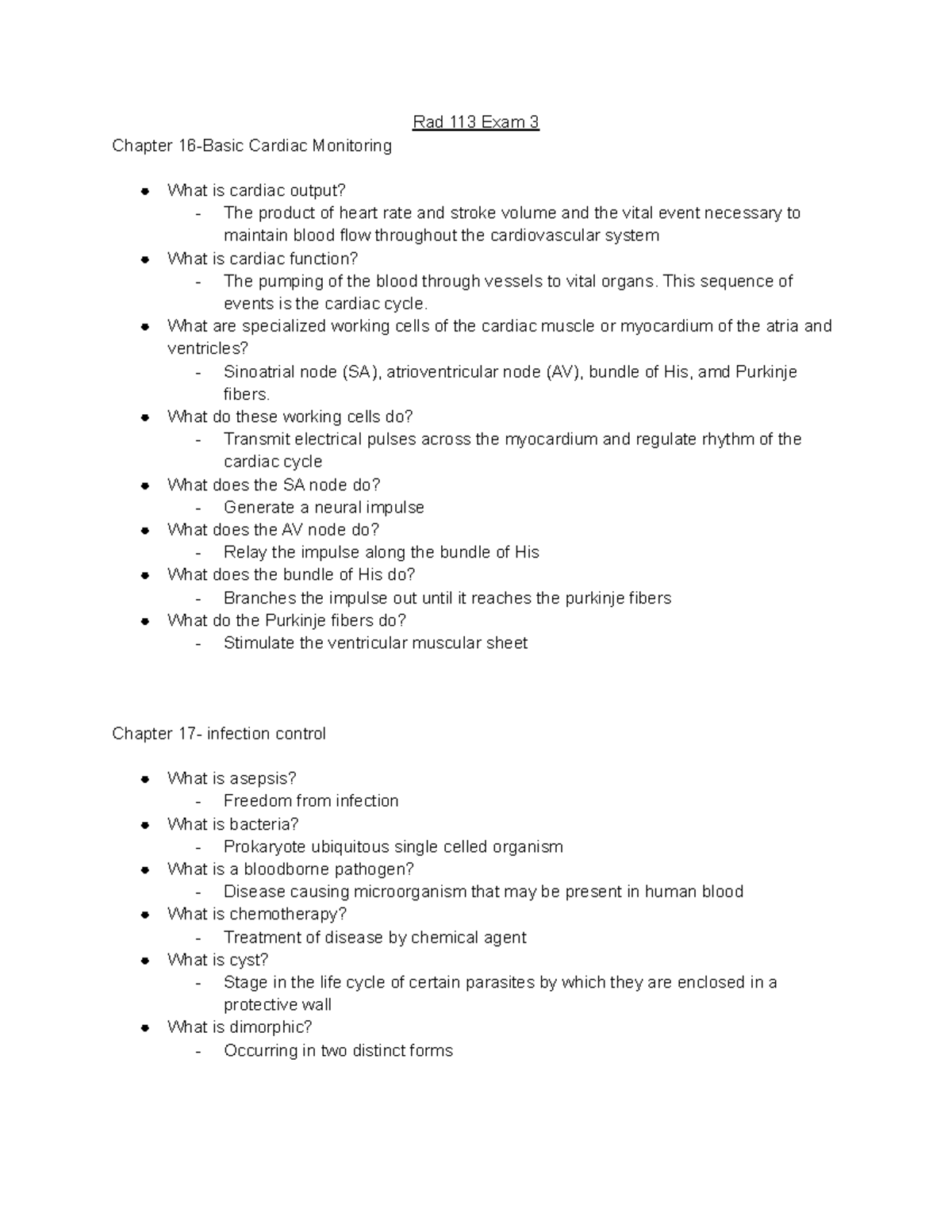 Ch 16 and 17 - Study Guide review for Exam 3 chapter 16 and 17. All ...