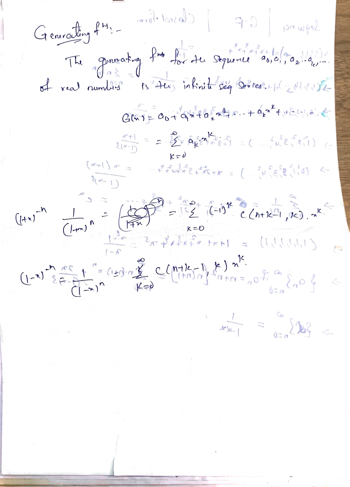 UNIT 4 Generating Functions - Discrete Mathematics - Studocu