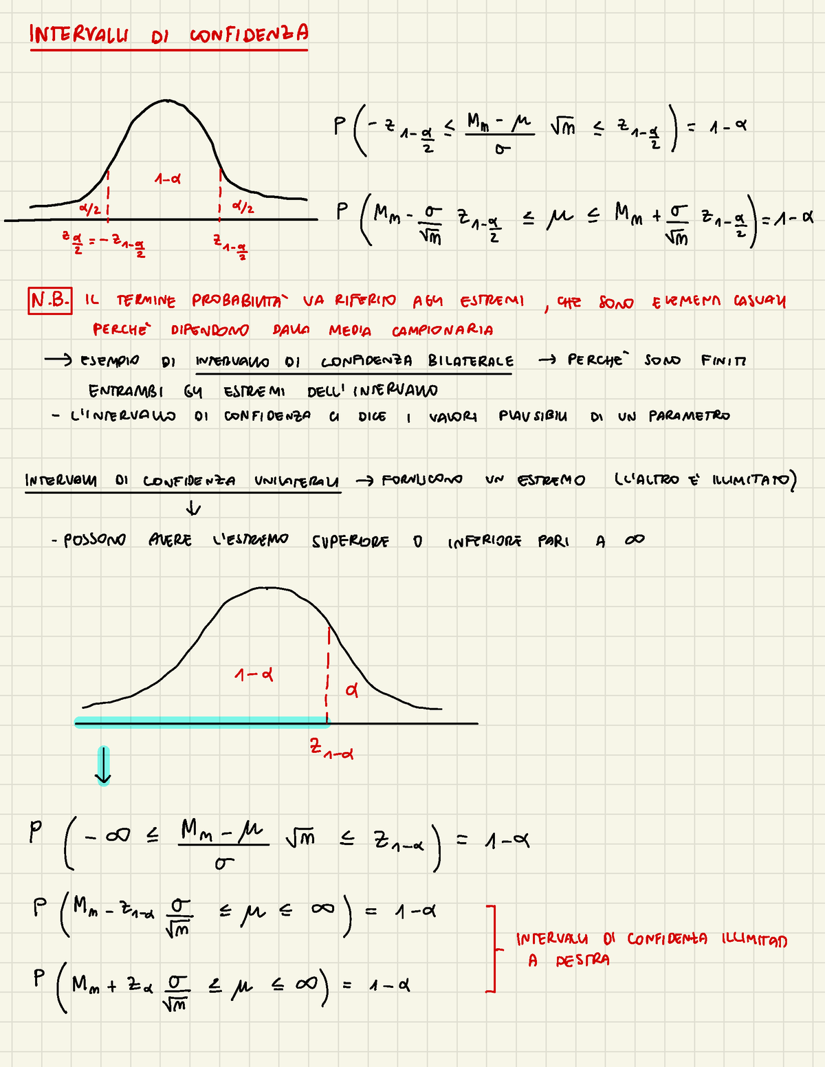 Intervalli Di Confidenza - INTERVALLI DI CONFIDENZA Pf-zi.g M Tn ± -2 ...