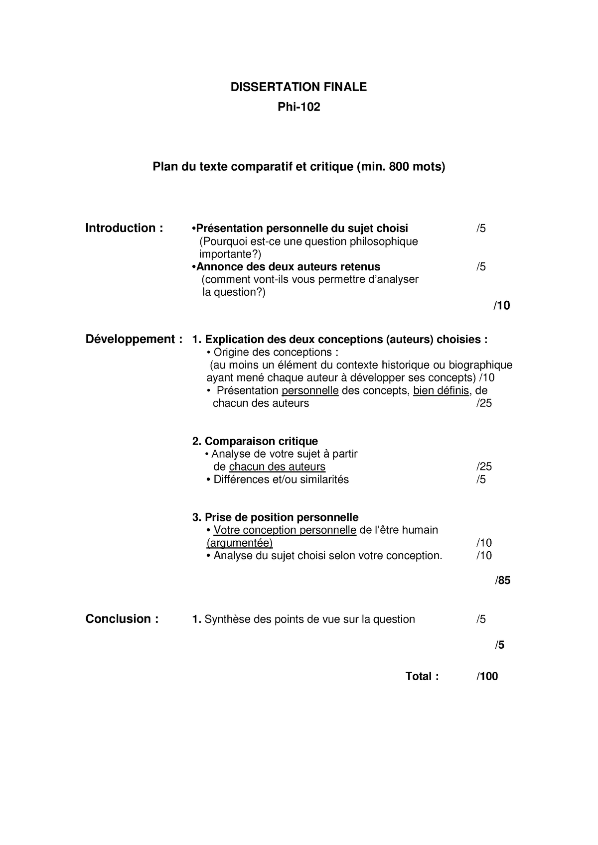 plan dissertation philo langage