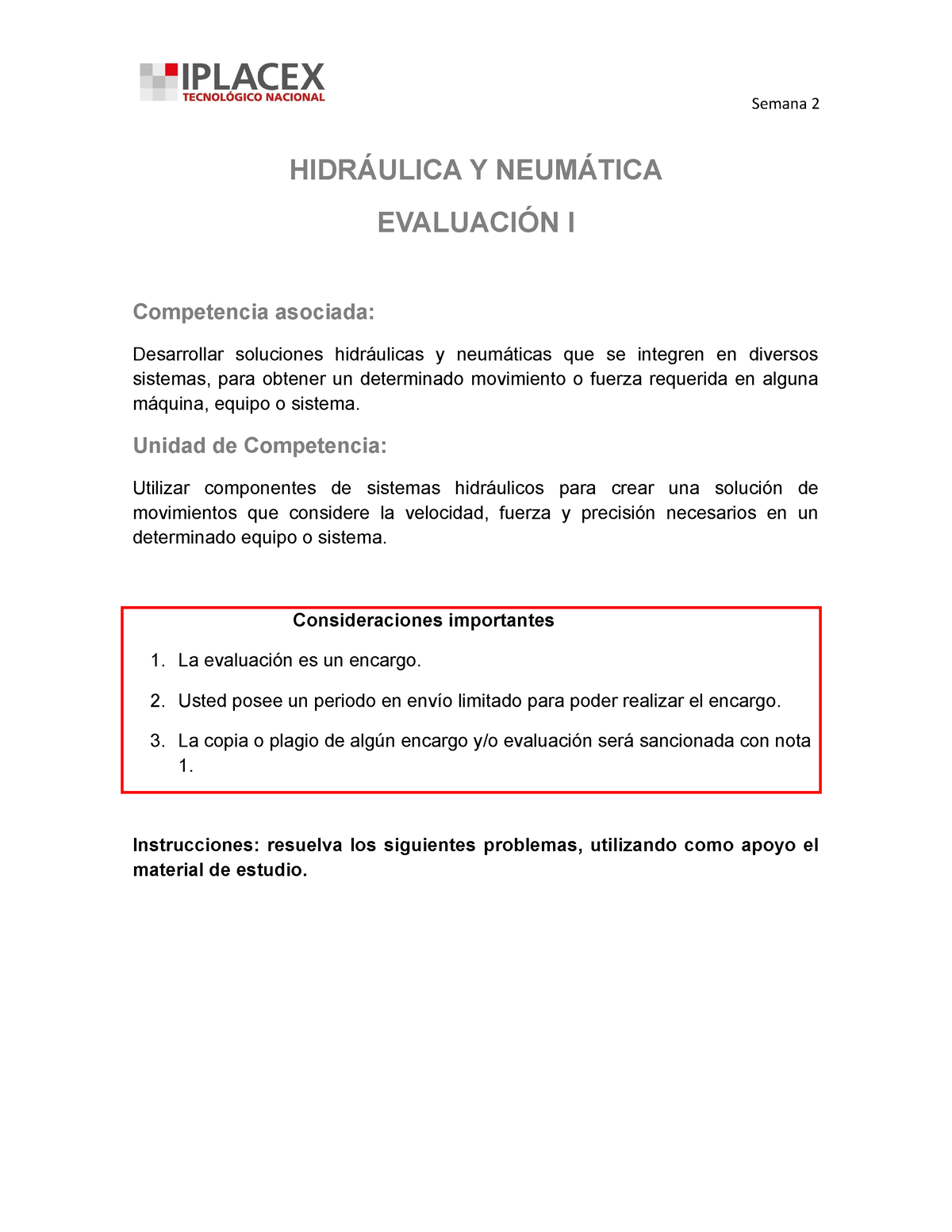 EVA 2A - Informe - HIDRÁULICA Y NEUMÁTICA EVALUACIÓN I Competencia ...