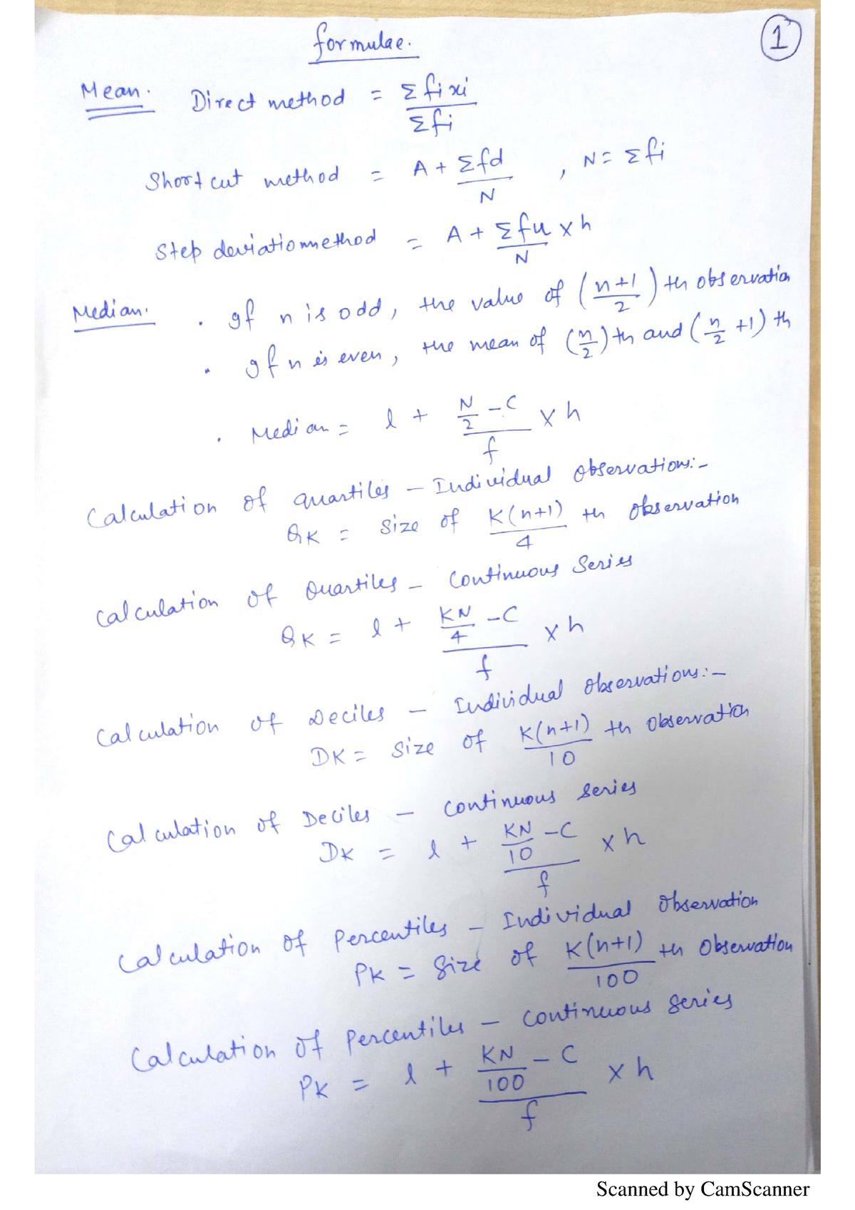 B. Stats Formulas - Business Statistics - Studocu