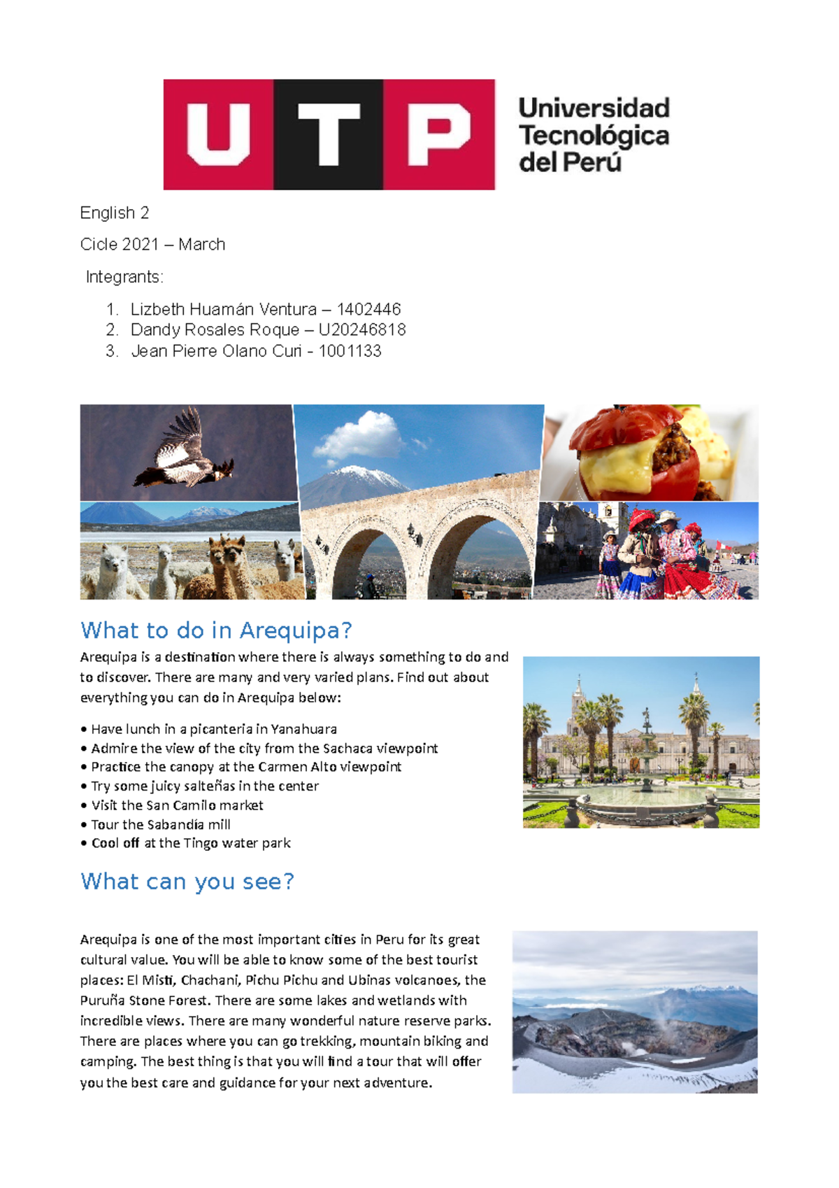 S17 English Final Work Trabajo Final Ingles Ii Utp Studocu
