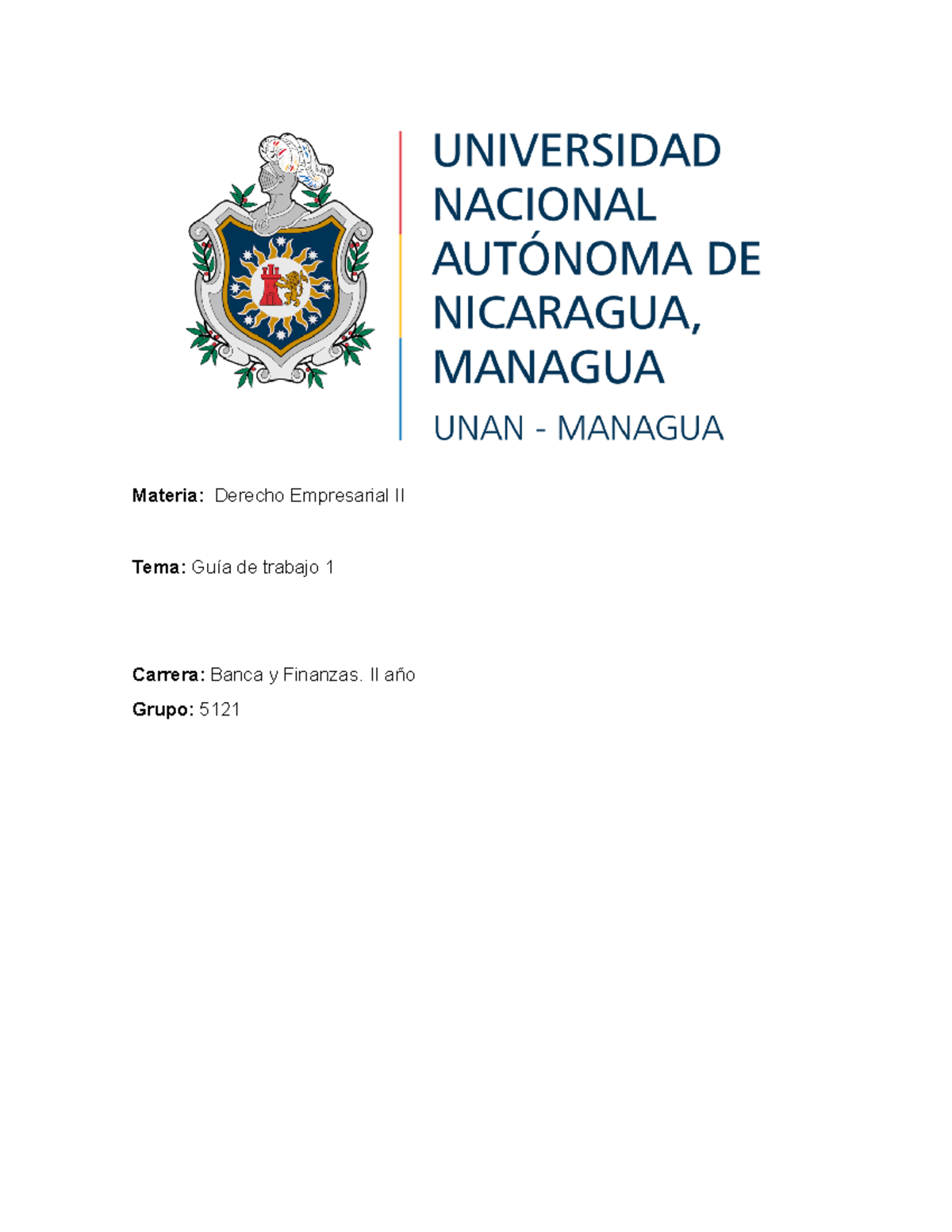 Derecho Empresarial II Guía De Actividades - Materia: Derecho ...