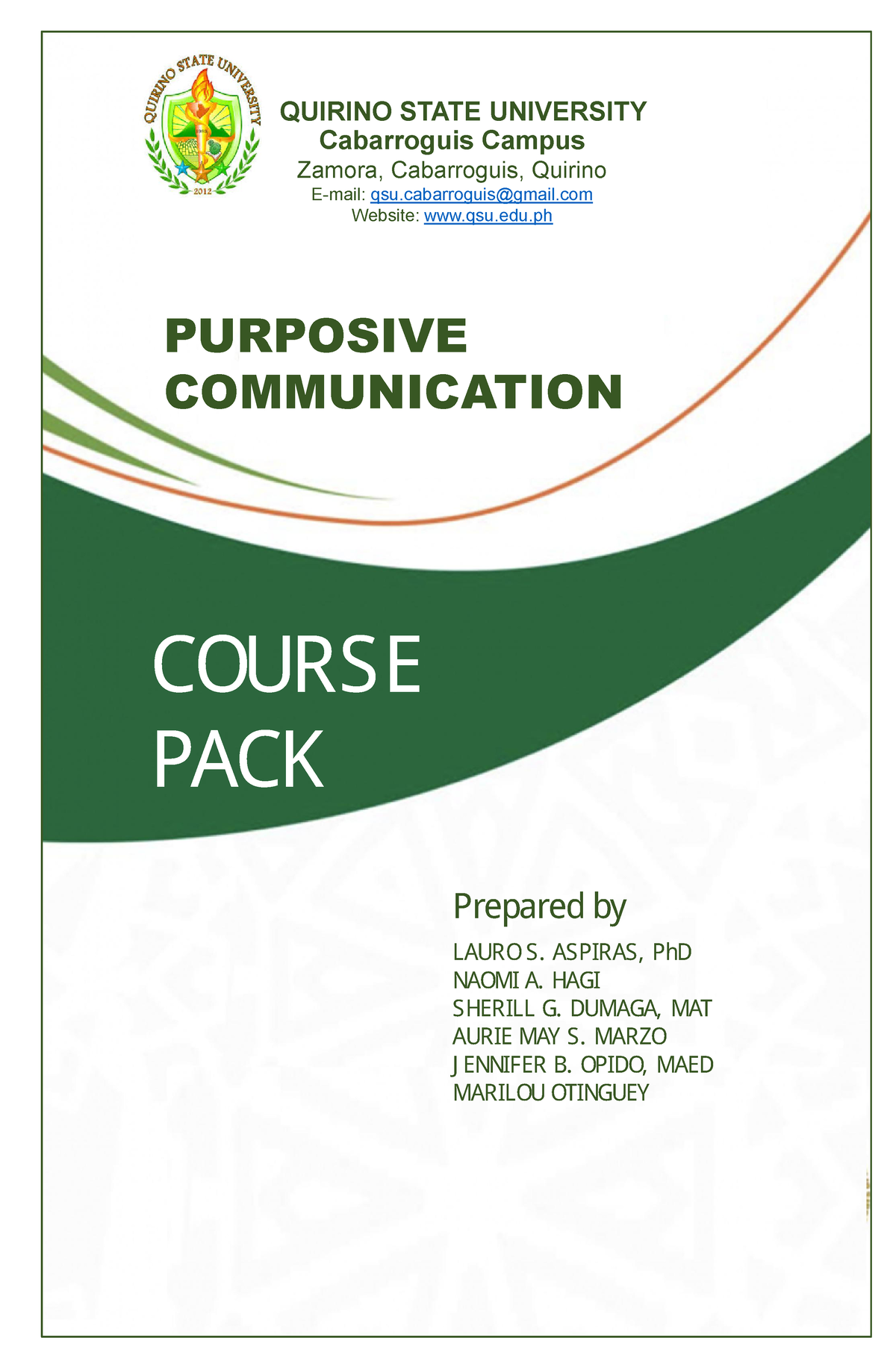 Purposive Communication Final Modules. Communication To Be Great ...