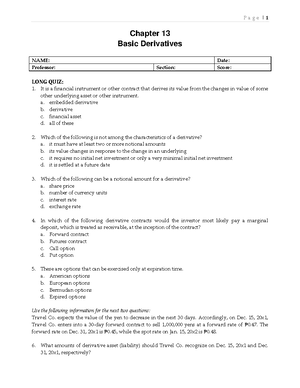 QUIZ Chapter 8 Inventory Estimation IA 1 2020 Edition - P A G E | 1 ...