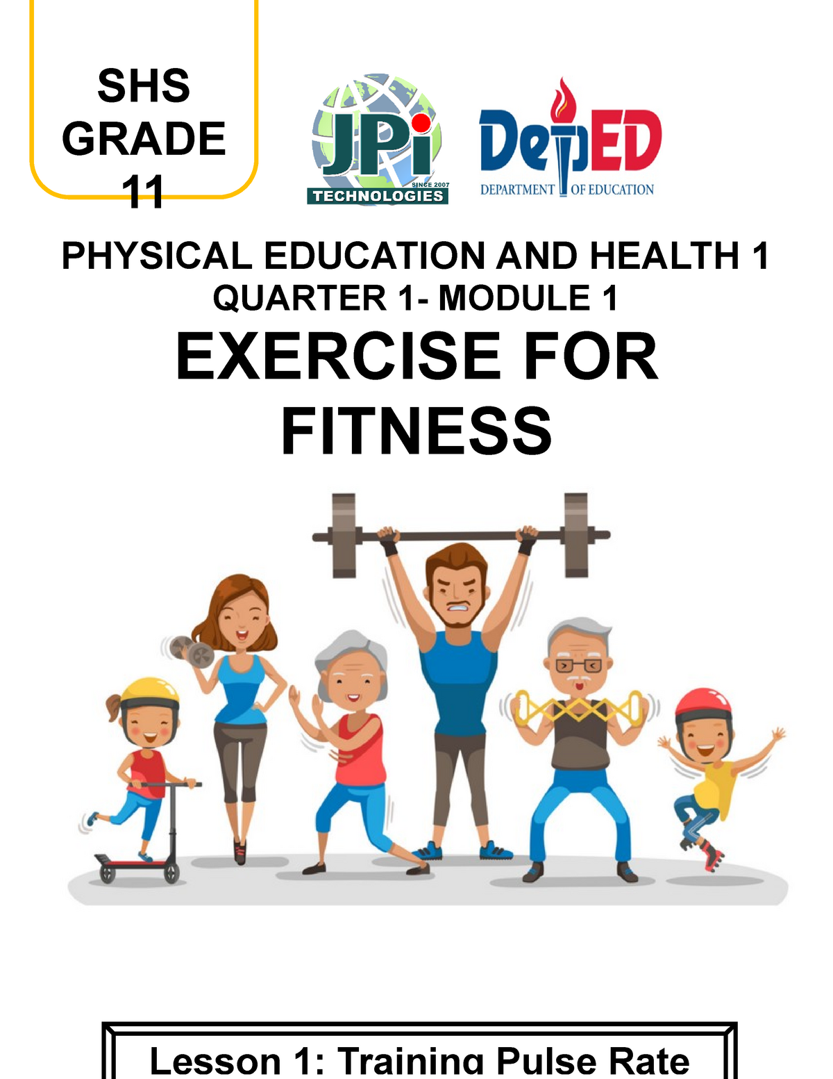 physical education topic for grade 11 quarter 1
