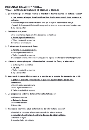 Examen Parcial Examen De Biolog A Segundo Parcial Cu L De Los Siguientes Enunciados